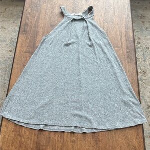 The Impeccable Pig Heathered Gray Halter Dress